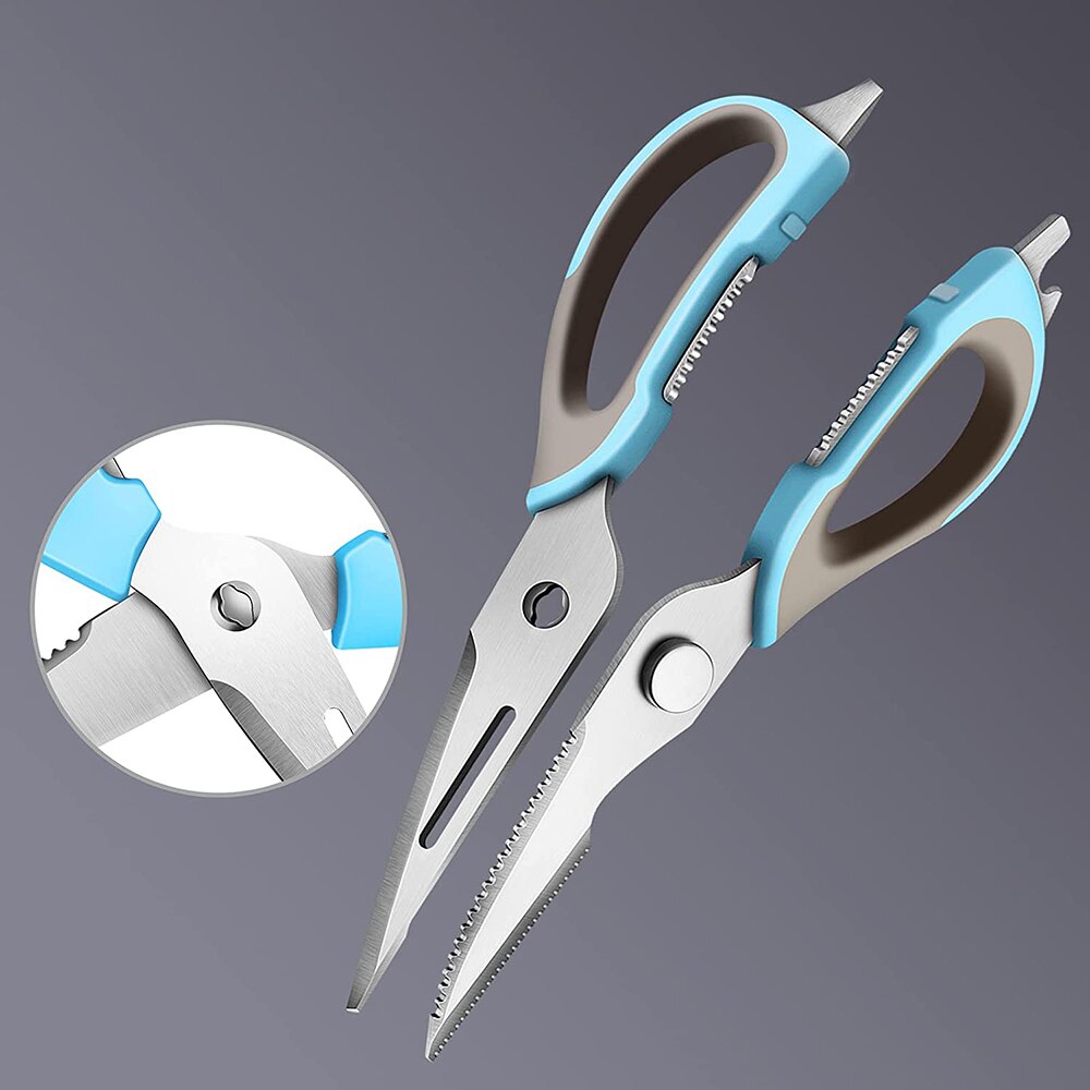 Scissors kitchen Scissors Shear Stainless Steel Multifunctional Heavy Duty Sharp With Magnetic Holder For Food Meat Fish Scissor