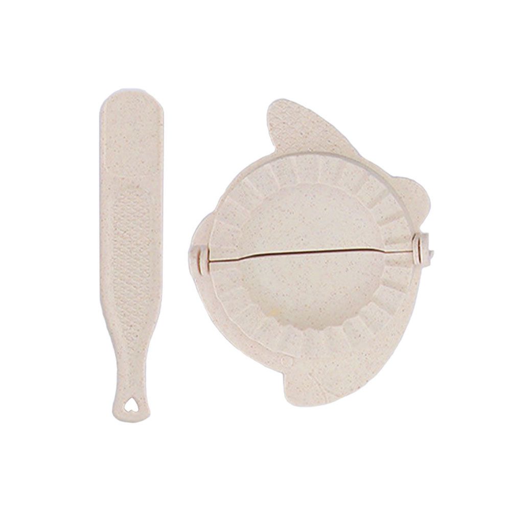 Moule à Ravioli en paille de blé, fabricant de raviolis chinois, Jiaozi, tartes, Clip, outil de pâtisserie: beige