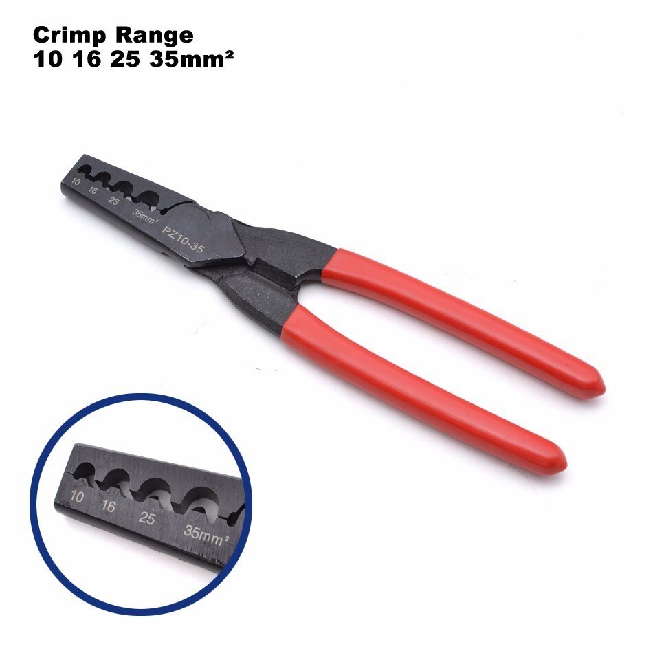 Small Crimper Pliers 0.25-35mm Germany Style Electrical Bootlace Terminal Ve Crimping Tools: PZ10.35