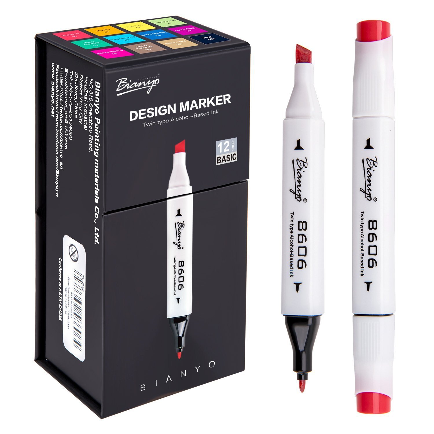 Ensemble de stylos à Double tête à Base d'alcool, couleur blanche, à tige, peint à la main, marqueurs posca