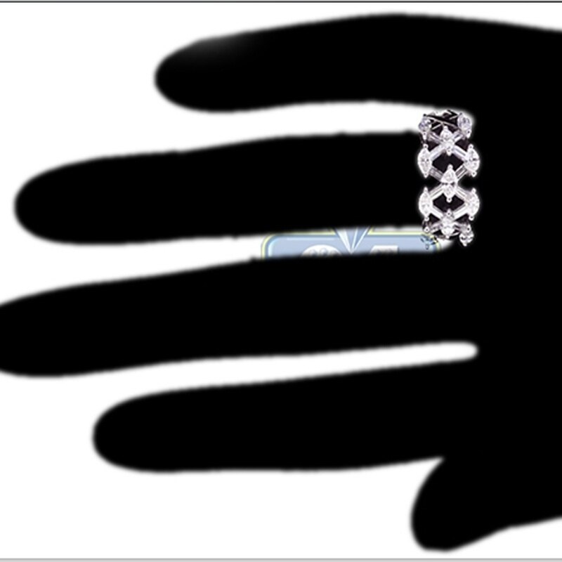Anillo de circón geométrico de lujo para mujer, sortija hueca romántica para novia, boda, , amuleto, joyería,