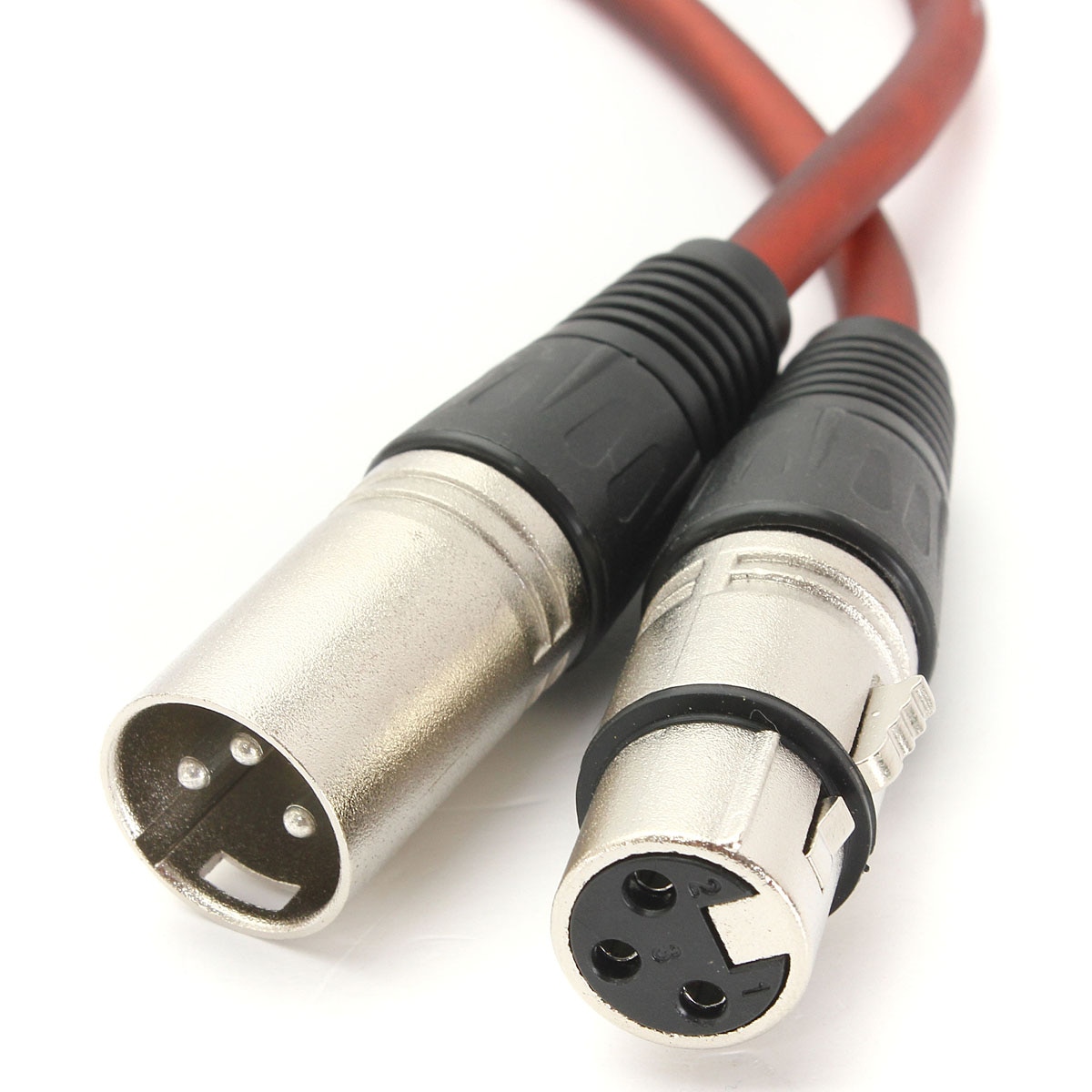 CLAITE XLR 3 Pin Mic Cable 1m Male To Female Cable Shielded Mic Microphone Extension Noise Reduction Mic Connect Cable