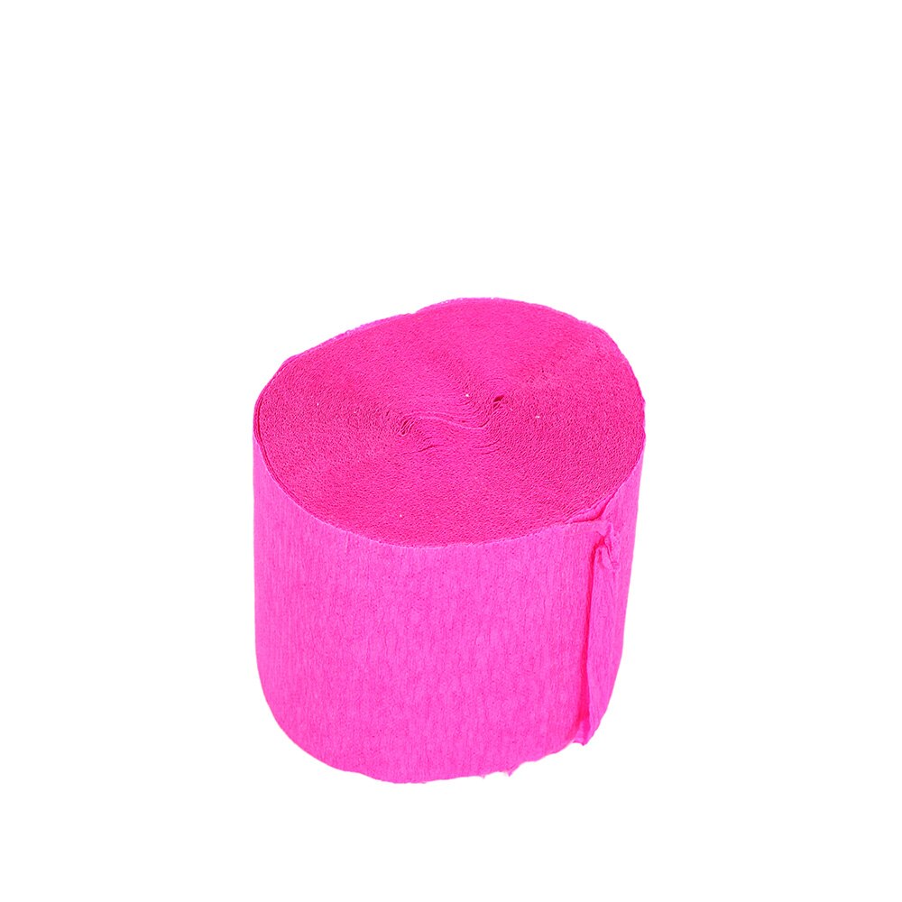 3.5cm*10m Crinkled Crepe Paper Flower Wrapping DIY Scrapbooking Craft for Birthday Party Festival Christmas Decoration: pink