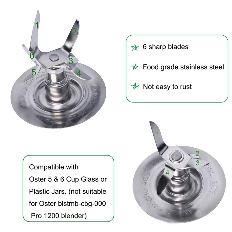 Replacement Parts Compatible for Oster Blender, for Oster & Osterizer Blenders Accessories