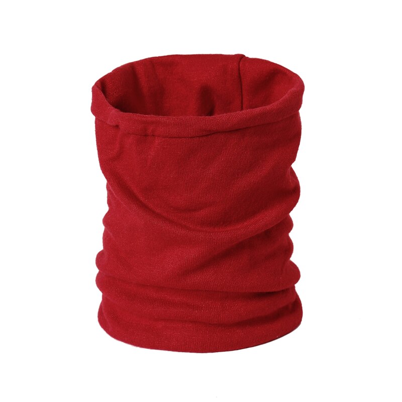 Winter Ring Nacken Schal Frauen Feste Kaschmir Snood Nacken Schals Baumwolle Ich bin Freien Warme Runde Schals für Männer Maske Thermische unisex: rot