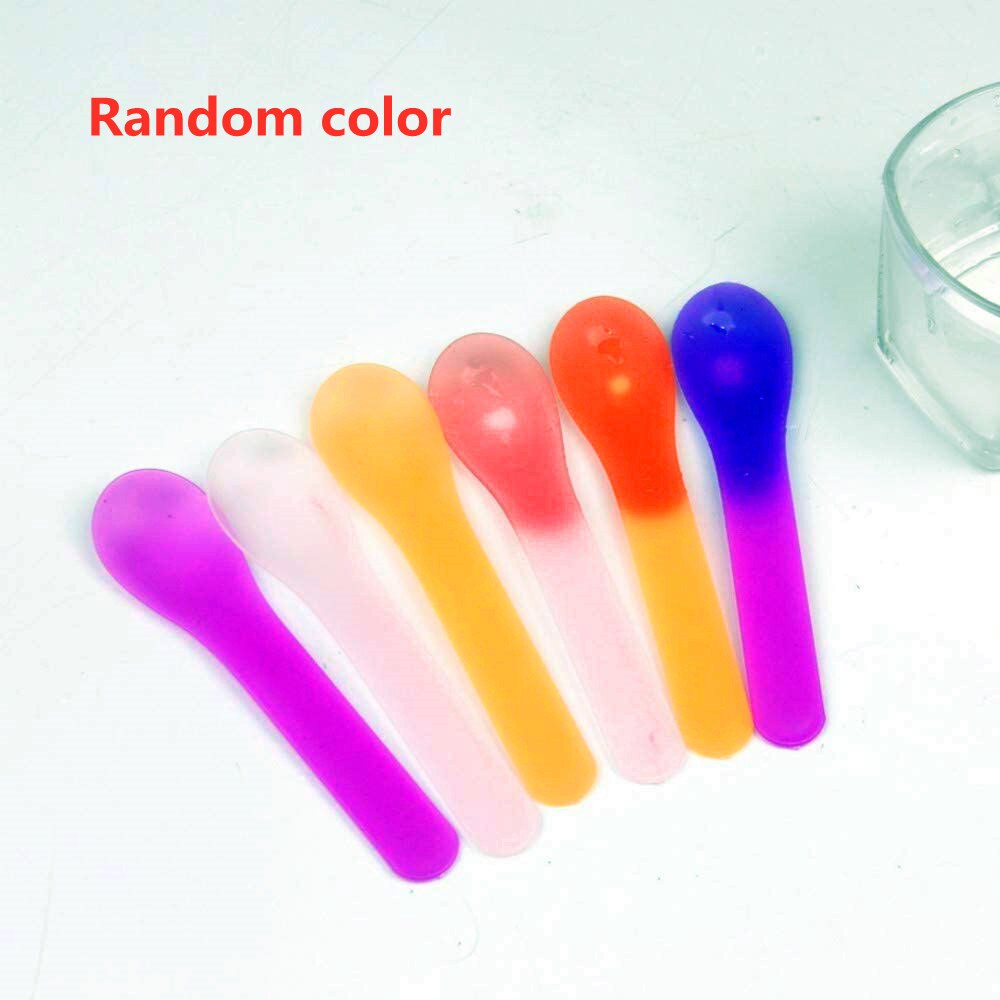 10/20/30Pcs Color Changing Plastic Ice Cream Spoons Changes Color When Cold Durable Reusable Colorful Plastic Dessert Spoons: Random color / 30pcs
