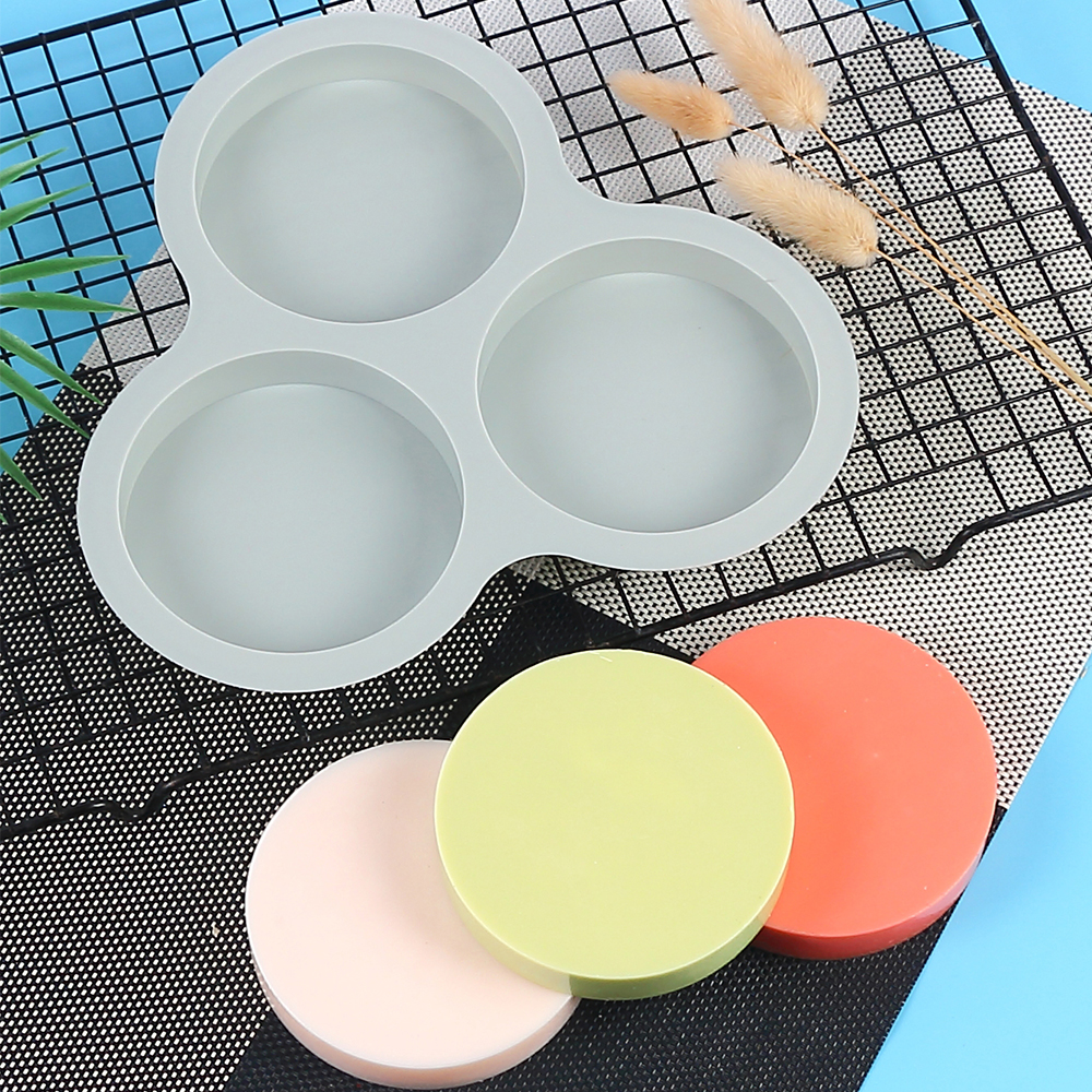 Stampo per uova in silicone Friggitrice ad aria Stampo per uova riutilizzabile a 3 cavità focaccina Torta Stampo per cottura Accessori da cucina