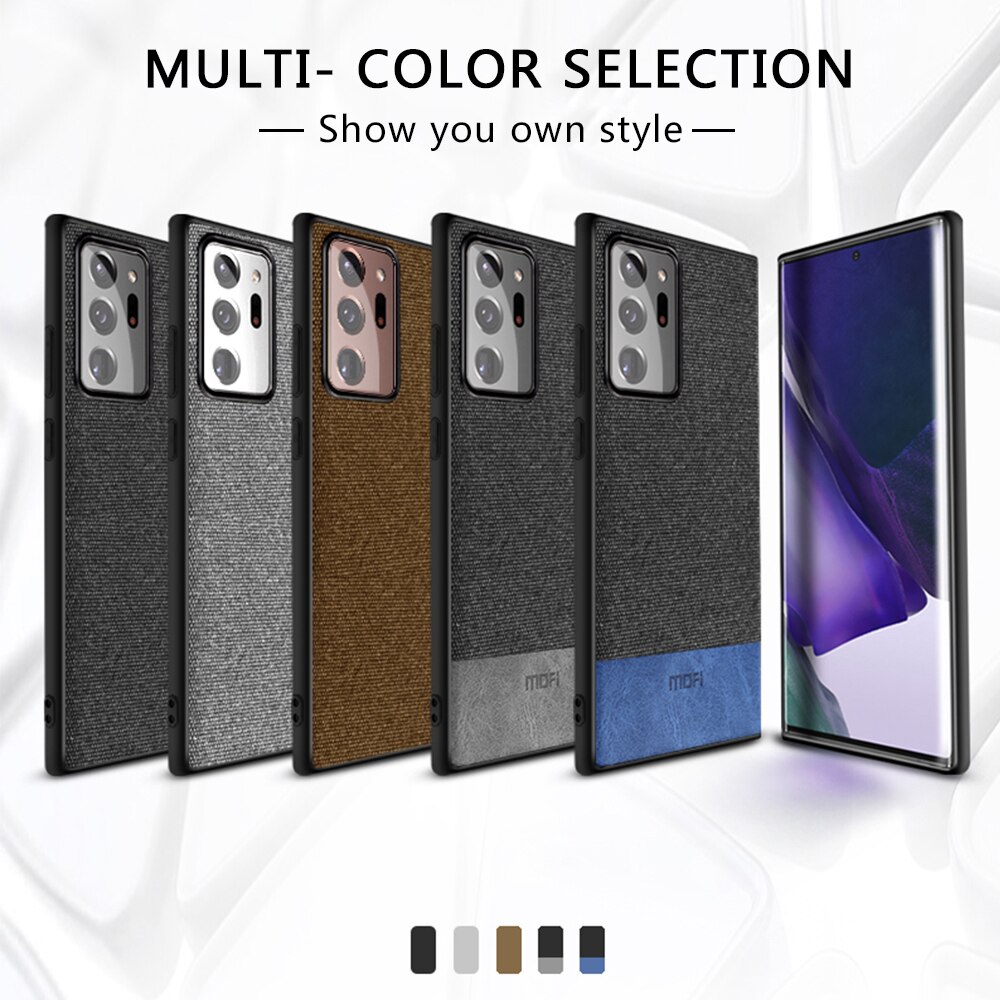 Per la Nota di Samsung 20 Ultra Caso MOFI Per Samsung Galaxy Note 20 Ultra Copertura Posteriore Della Cassa Antiurto Tessuto Nota 20 di lusso Funda
