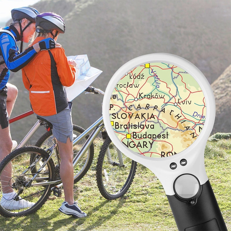 3 LED Light 45X Handheld Magnifier Reading Magnifying Glass Lens Jewelry Loupe