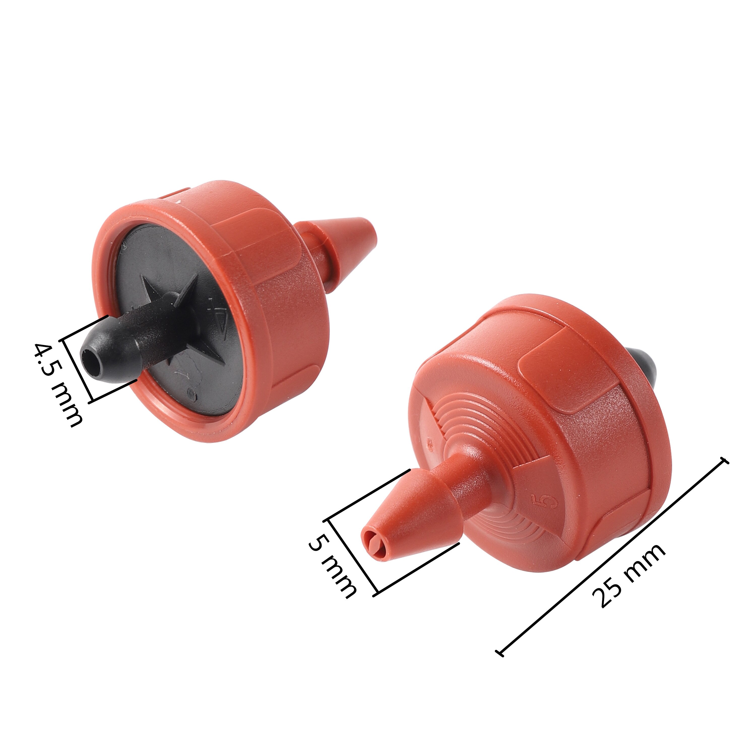 65pcs/Box Water Pressure Compensating Dripper Kit Garden Drip Irrigation 2L/4L/8L Steady Flow Steady Flow Regulator