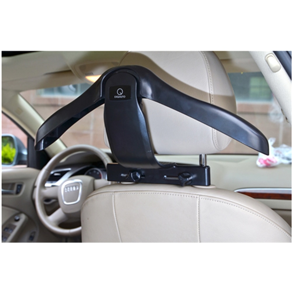 B-LIFE Siège Auto Pliable Porte-Manteau Cintre Siège Chaise Appuie-tête Voiture Cintre pour Manteau Veste Voiture Veste Cintre Noir