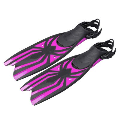 Duiken Flippers Scuba Vinnen Beschikbaar Voor Mannen &amp; Vrouwen Snorkel Flippers Met Open Hakken Lange Zwemmen Vinnen Met Verstelbare Bandjes: Red / S/M