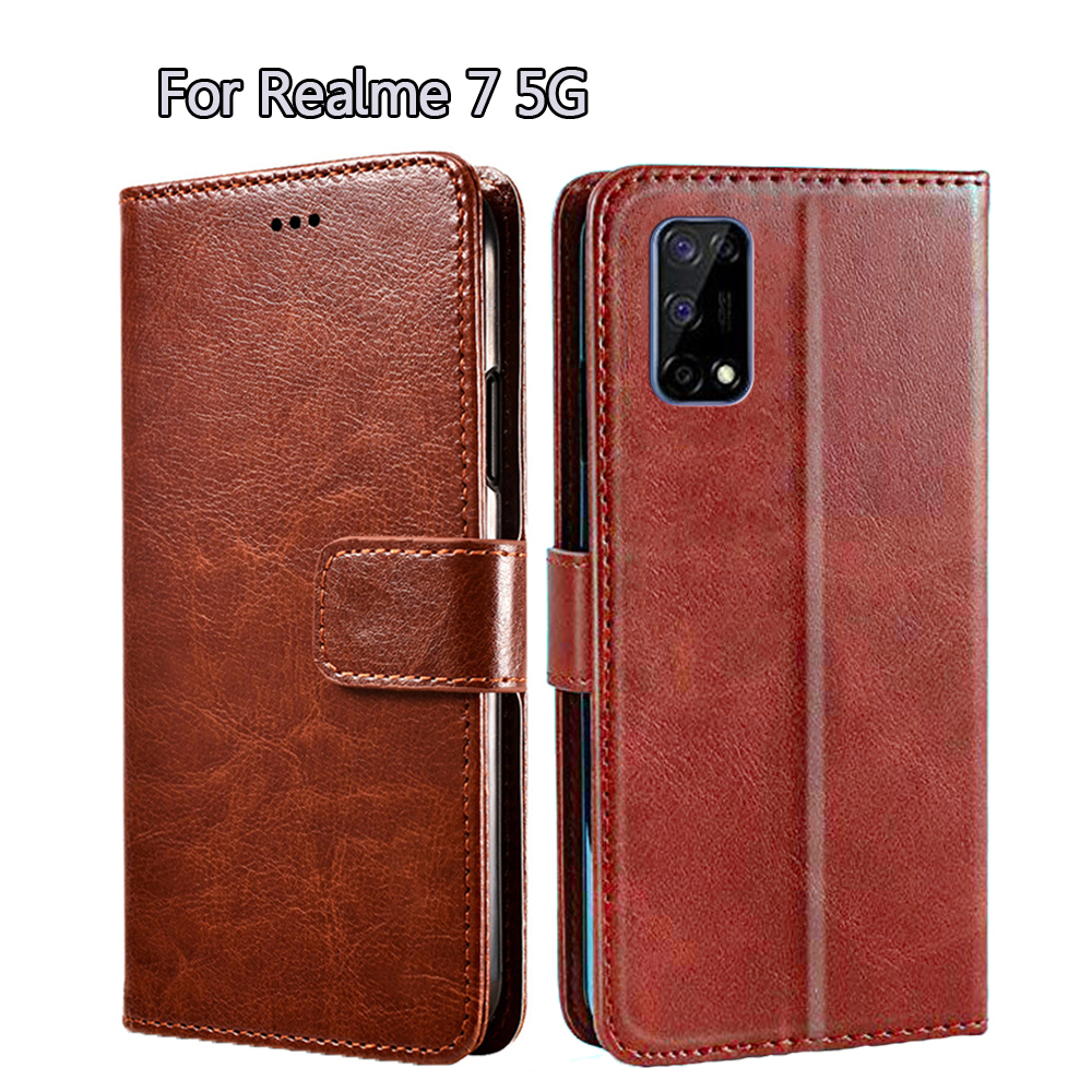 Funda para Realme 7 5G RMX2111, carcasa de cuero con libro para Realme7 Realmi 5G, Carcasa protectora para teléfono, Funda con tapa