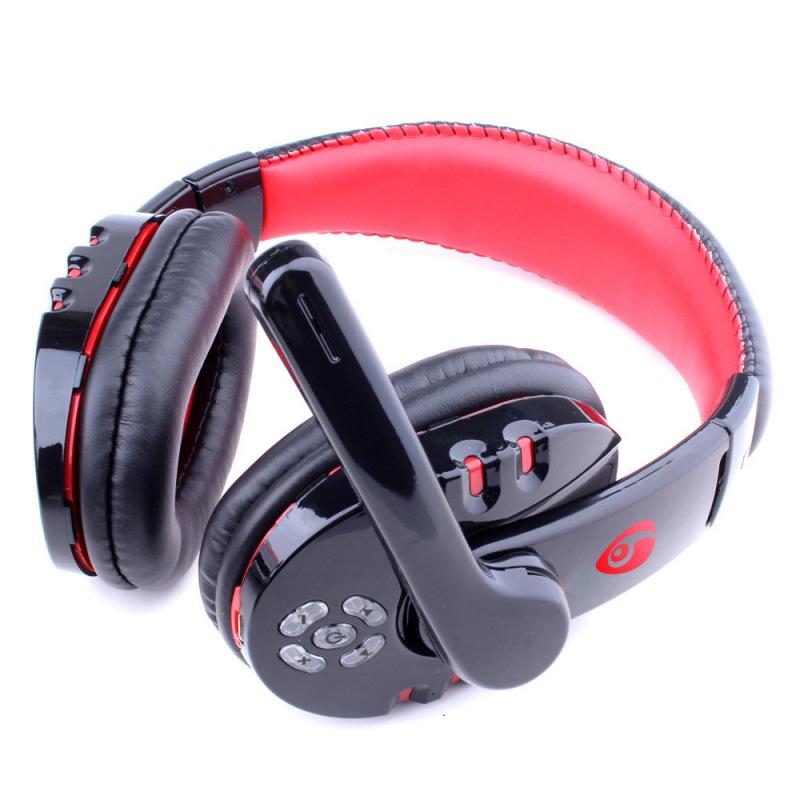 Nowy bezprzewodowy zestaw słuchawkowy Stereo do gier PC Laptop czarny i czerwony bezprzewodowy zestaw słuchawkowy z funkcją wyciszania mikrofonu do V8-1: Default Title