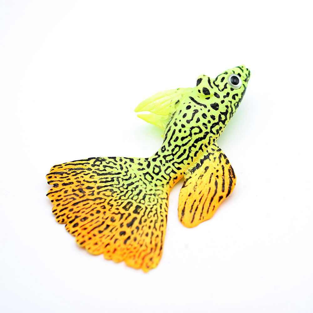 Dekoration guldfisk akvarium vandmænd kunstig glød effekt akvarium ornament undervands levende lysende ornament vandland: Som billeder