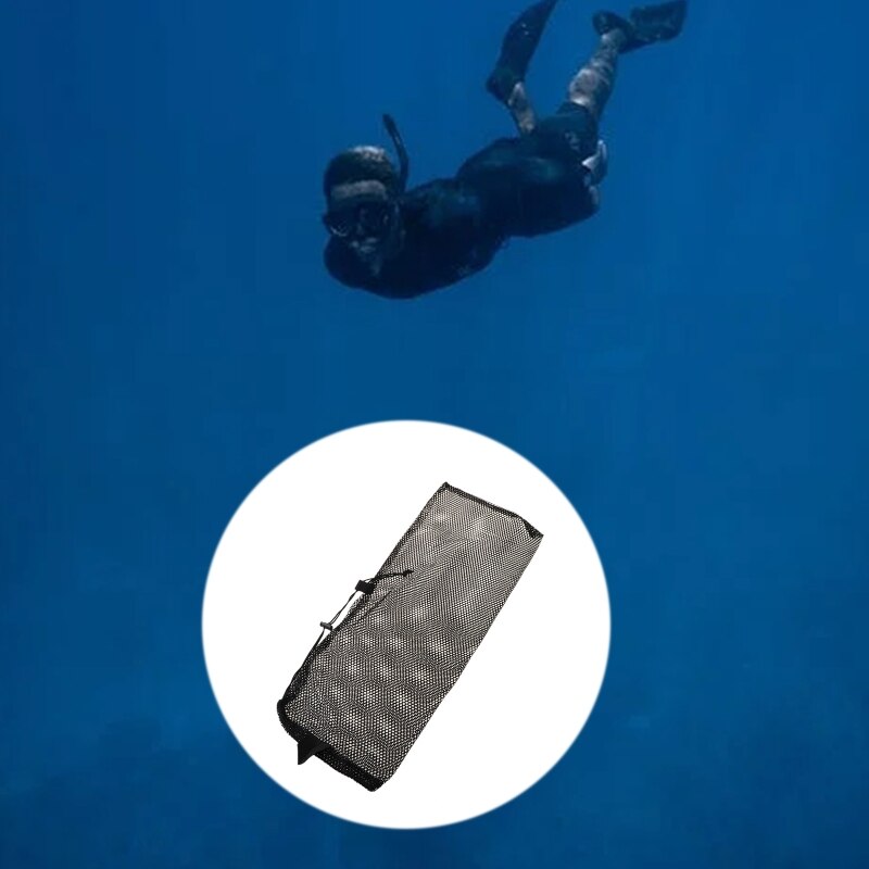 Hurtigttørrende dykkersvømning opbevaringsnettaske scuba snorkel gear beskyttelsesbriller håndtaske  #35/18w