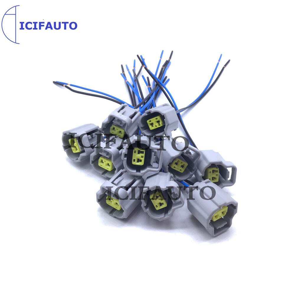 2 Pin Way Wire Waterproof Electrical Excavator oil temperature sensor Plug Pigtail Connector Wire wiring Harness with cable: 10PC