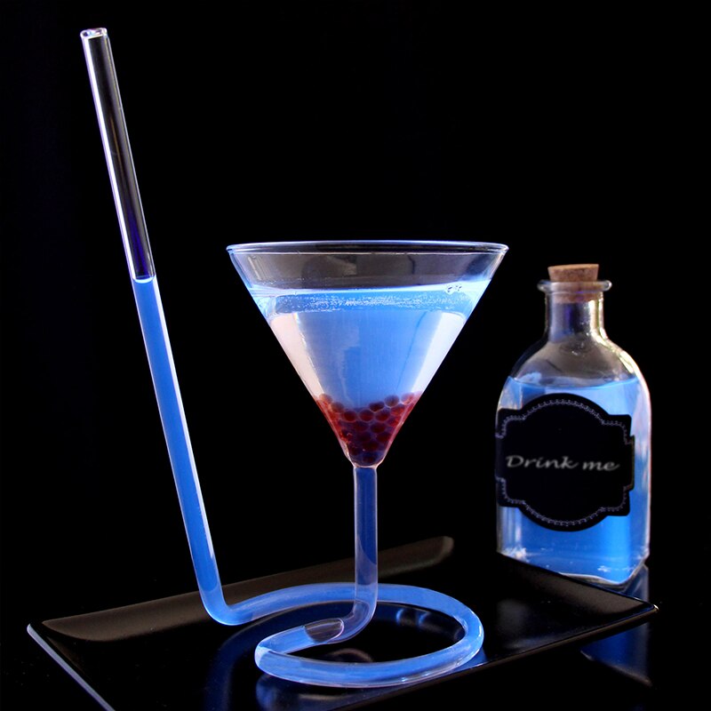 Halm spiral cocktailglas høj cocktail glas personlighed vampyr kop