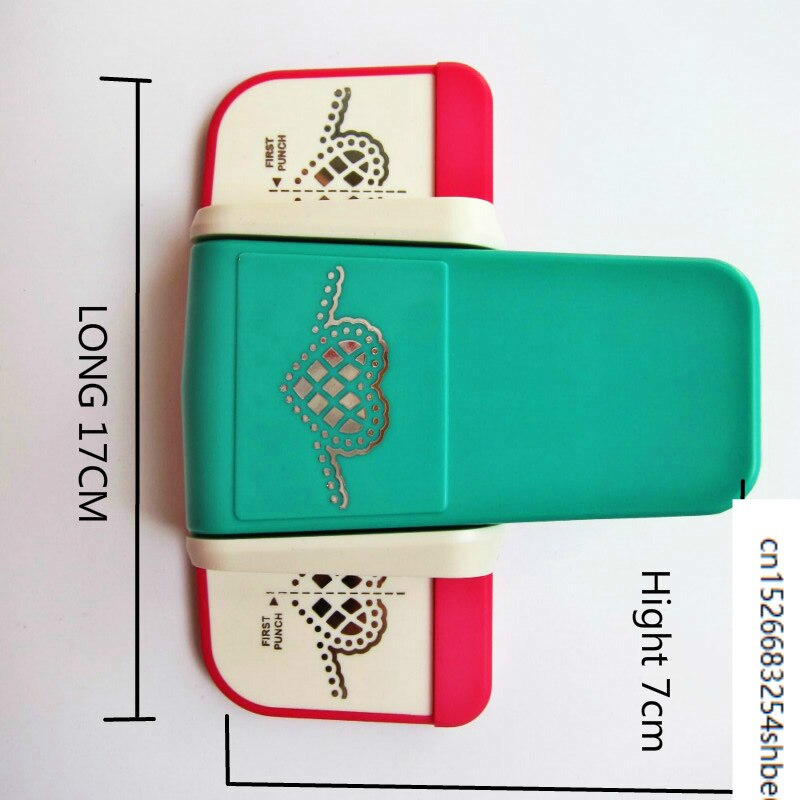 Heart Puncher Large Fancy Children Border Embossing Hole Punch Machine Handmade Edge Device Paper Scrapbook Cutter Furador Eva