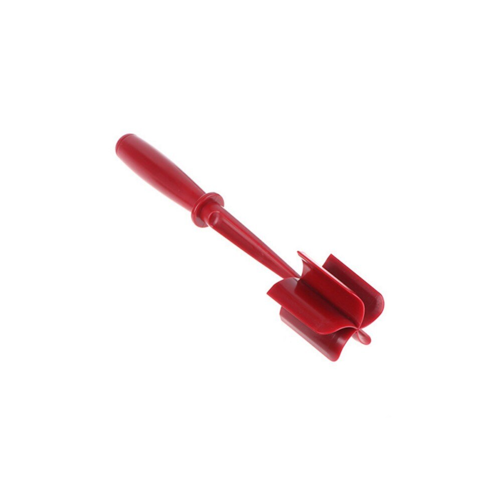 Meat Chopper for Ground Beef Masher Heat Resistant Meat Masher for Hamburger Meat Chop and Stir Meat Masher Tool: Red
