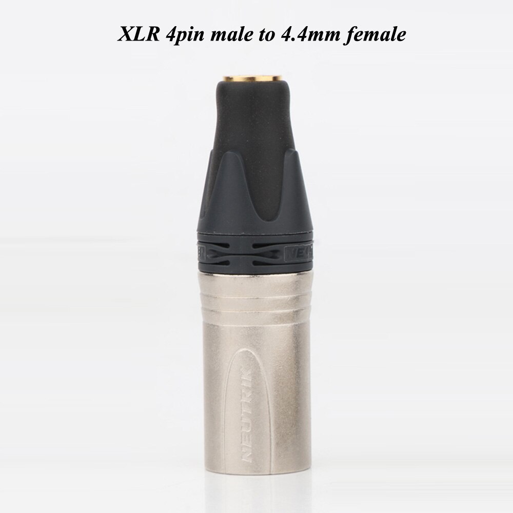 Adaptador convertidor macho XLR balanceado de 4 pines y hembra TRRS de 4,4mm/2,5mm, HIFI NEUTRIK
