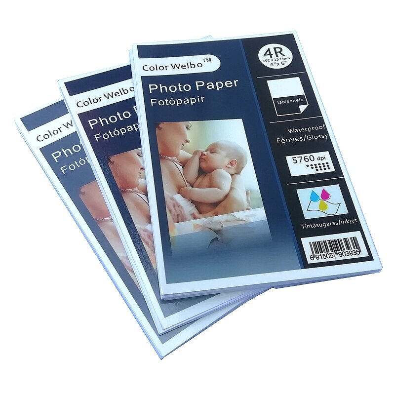 Paper factory direct cast coated one side 4x6 inch most popularstar printing products photo paper 4R glossy poster paper