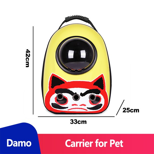 Carrier for Cat Backpack Window Space Cats Carrier Backpack Dog Transport Pet Carrier Backpack Cat Walkabout Dog Backpack Petty: Damo Cat Bag