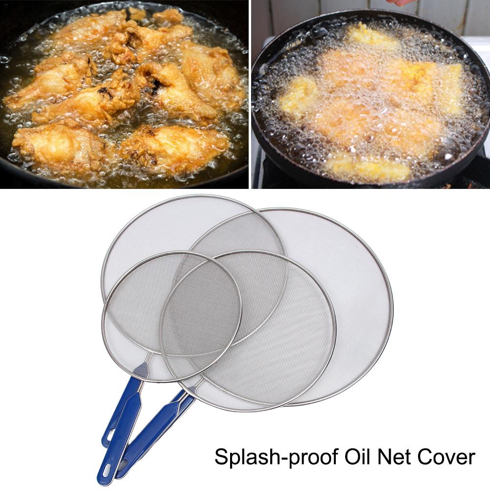 Öl Sieb Fett-proof Pfanne Pan Abdeckung Küche Wok Splash-proof Öl Mesh Abdeckung Edelstahl Explosion- proof Abdeckung