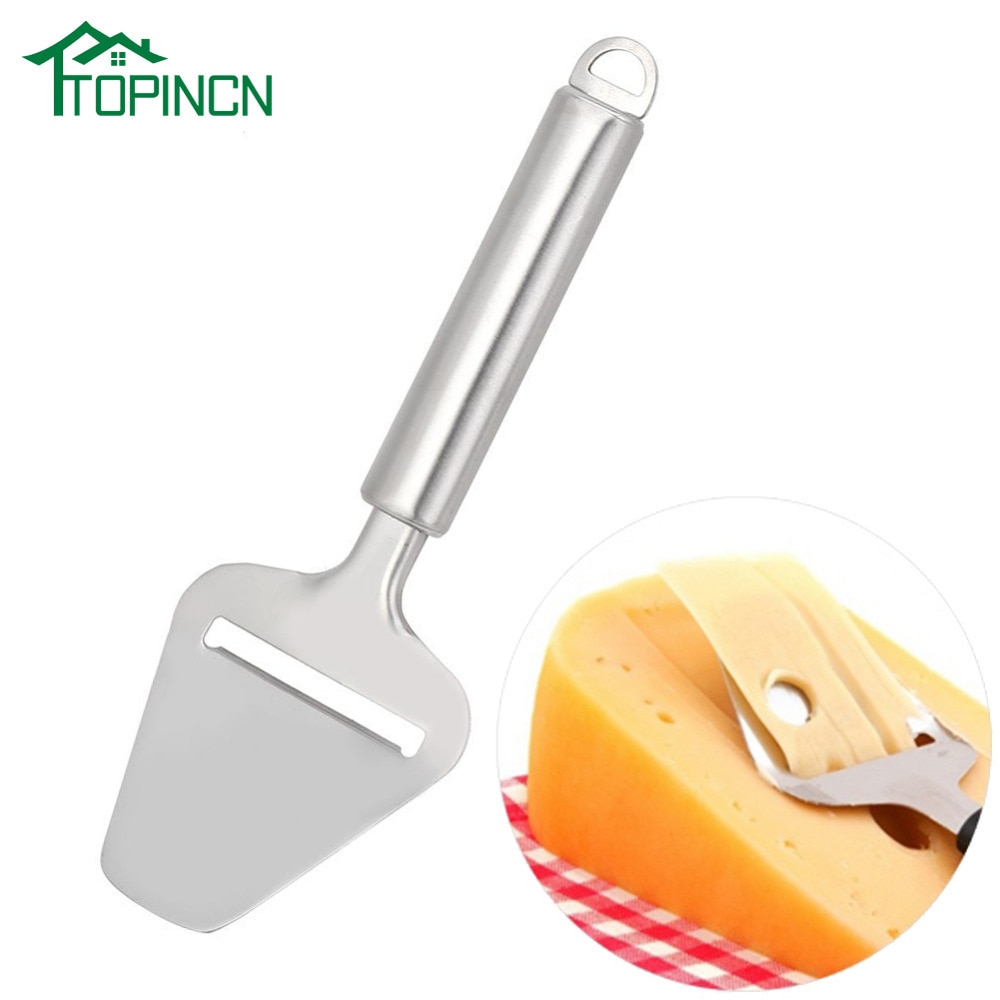 TOPINCN Cheese Slicers Stainless Steel Cheese Cutter Long Handle Cheese Ham Plane Cutting Planing Tool