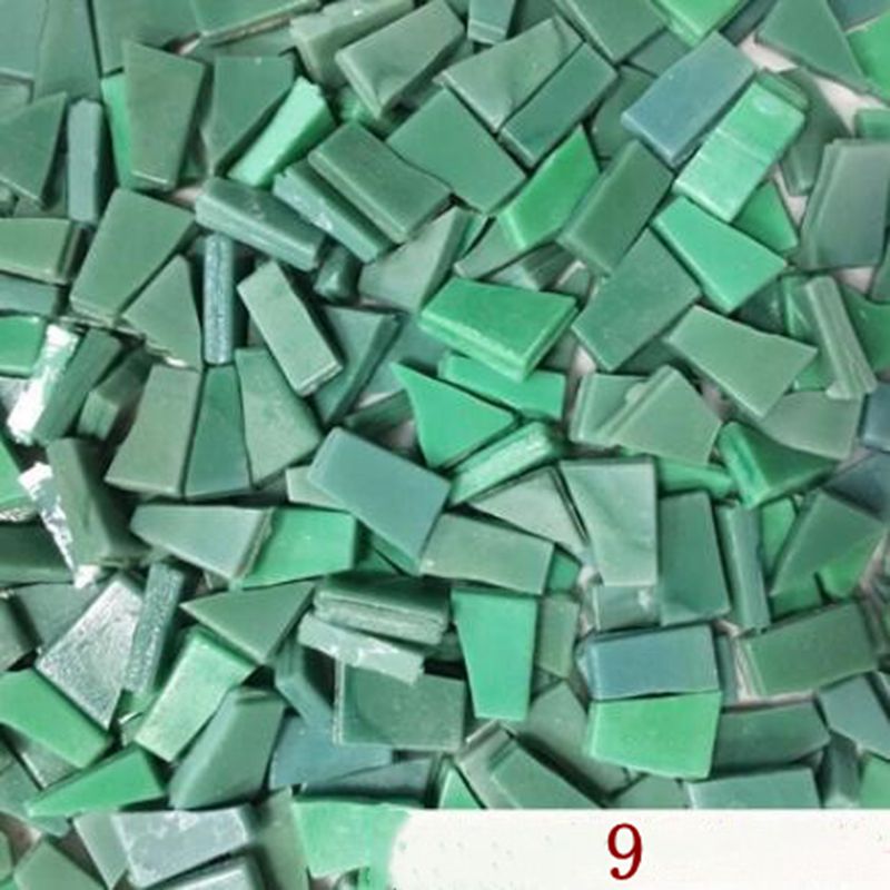 100g tee itse sekoitettu väri mosaiikki lasi peiliinlay laatat tee itse seinä käsintehdyt materiaalit askartelu kodin sisustus aaa 0883: Väri 9