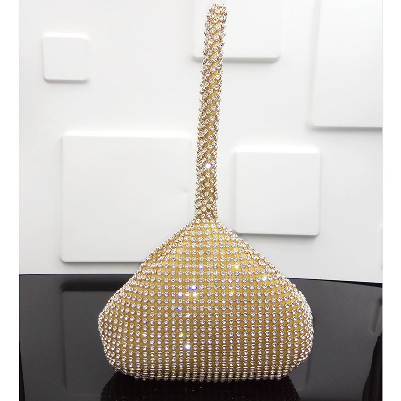 Muling Funkelnden Silber Diamant Frauen Mini Abend Kupplung Armbänder Tasche Braut Hochzeit Party Kristall Handtasche und Geldbörse