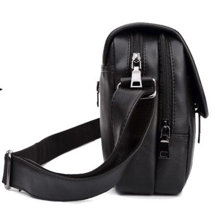 Maletín de cuero Vintage para Hombre, Bolso de hombro de negocios, impermeable, para trabajo, DF345
