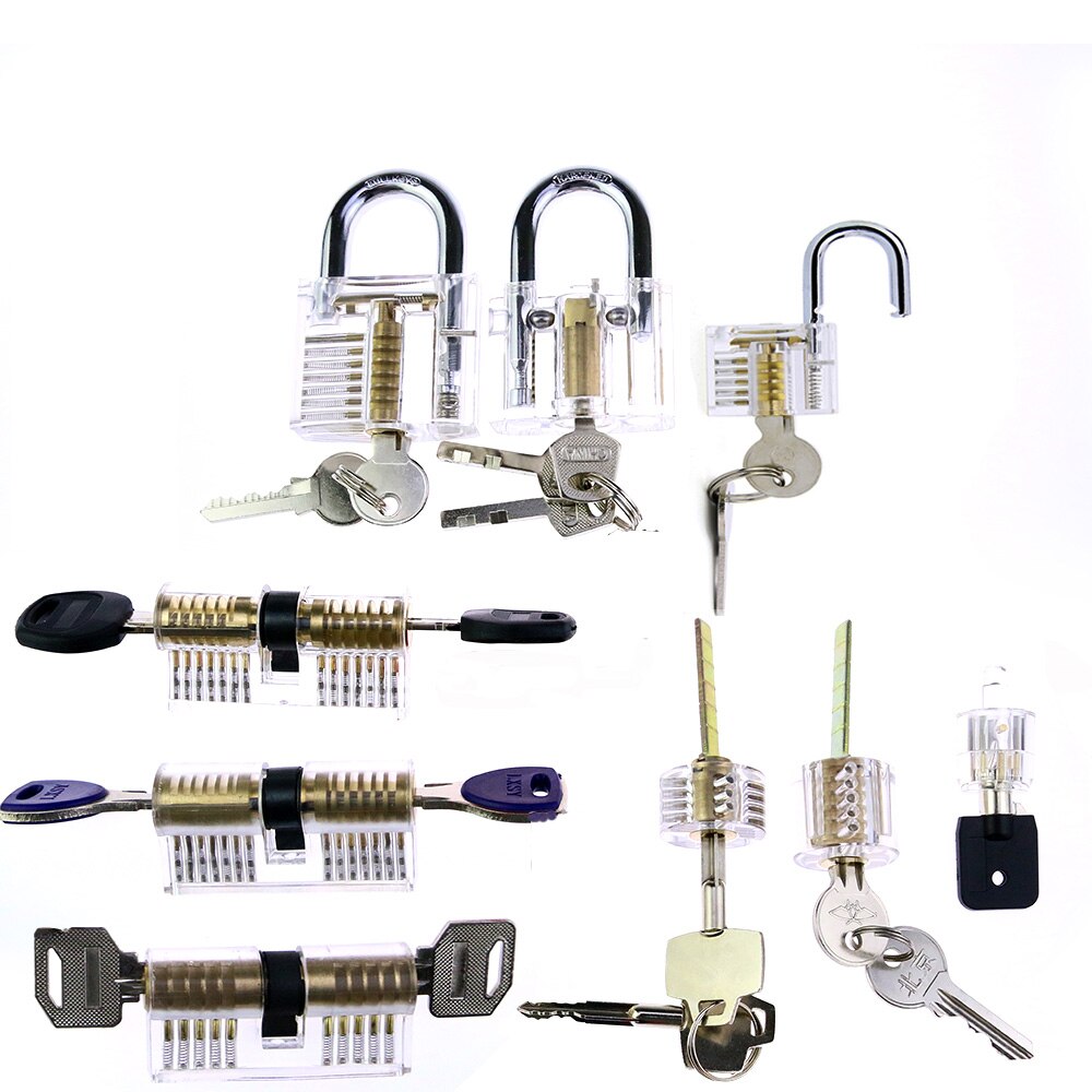 Professionele Slotenmakers Gereedschap Praktijk Lock Set Met Klom 9Pcs Picks Als Voor Beginner Training En Praktijk