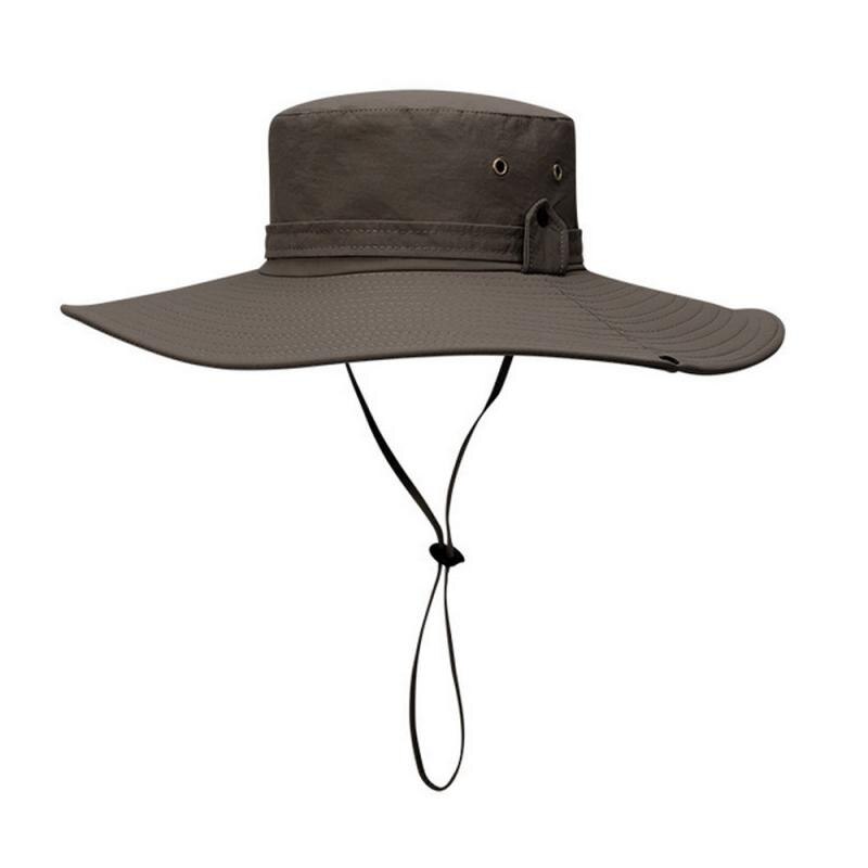 Reizigers Ourtdoors Op Voet Visser Hoed Man Brede Rand Hoed Waterdichte Hoed Camping Mannen Plus Size Emmer Hoed Zon Cap