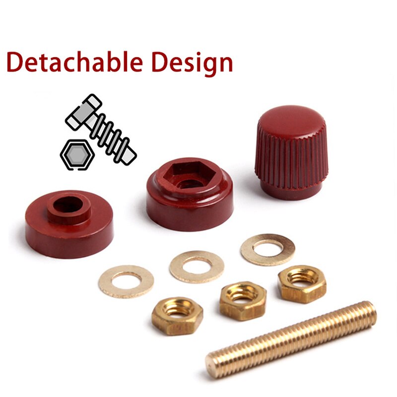 6mm 8mm Stud Premium Remote Battery Power Junction Post Connectors Brass Replacement Terminal Kit Accessories M6 M8 555 333