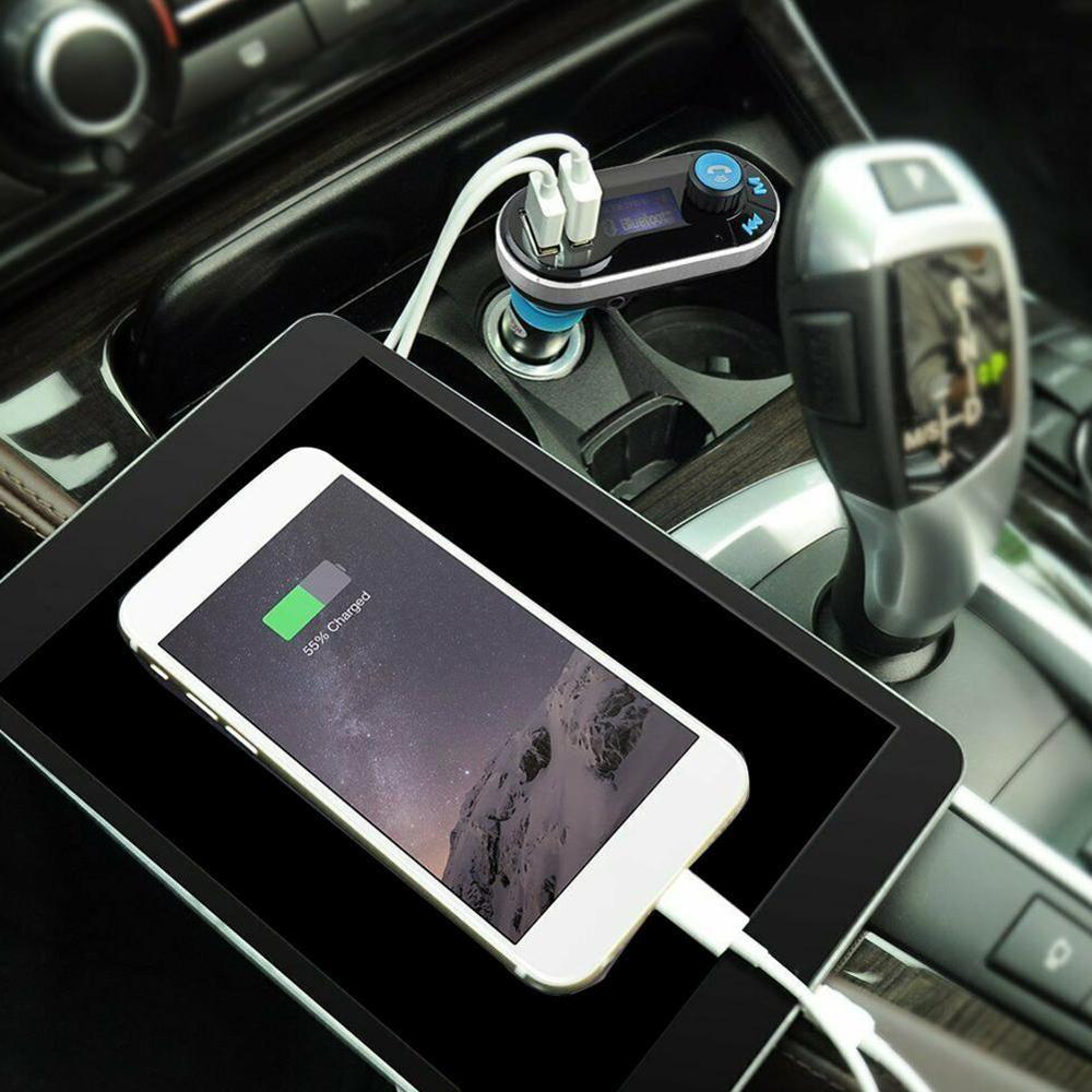 Bluetooth Fm Transmitter FM Modulator HandsFree Car Kit Car MP3 Player TF SD USB Reader 5V 2.1A Dual USB Fast Charger Car Stylin