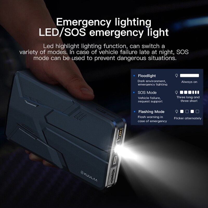 KUULAA macchina salto antipasto potenza Banca 12V 600A macchina antipasto batteria caricabatterie portatile auto Buster emergenza booster di partenza dispositivo