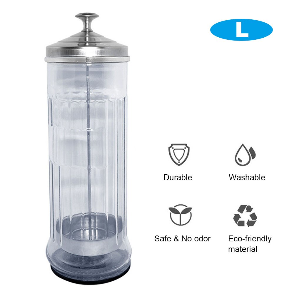 Salon Barber Disinfection Jar Sterilization Container Sanitizer Glass Manicure Disinfection Cup Hairdressing Tools