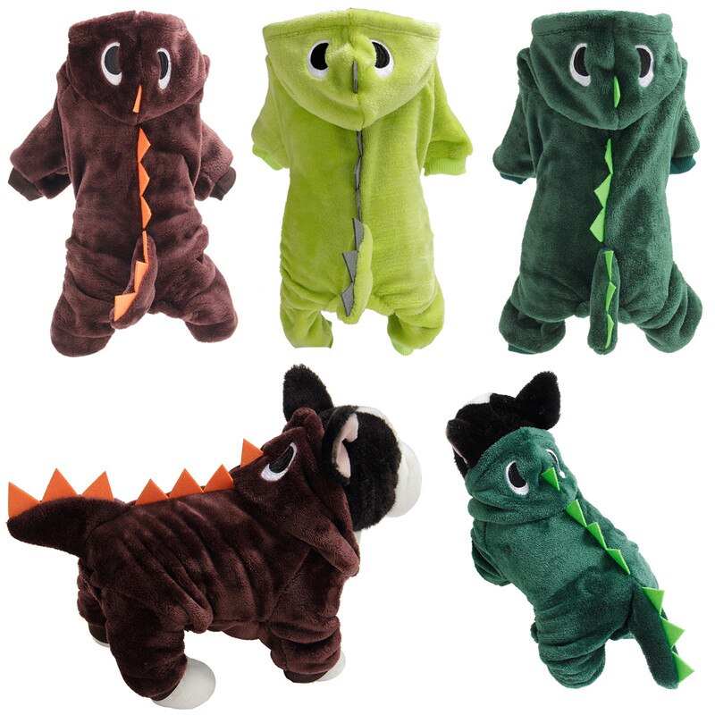 Produktbild von NACOCO Hundekostüm Mit Dinosaurier-Design, Grün, Haustierkleidung Für Mittelgroße Und Große Hunde (Grün, M