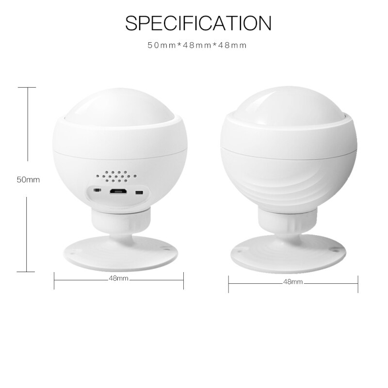PIR Motion Sensor WiFi Smart Motion Sensor Smart Switch Tuya Smart Leben APP Steuer Arbeit Mit Alexa Google Hause Thermische kamera