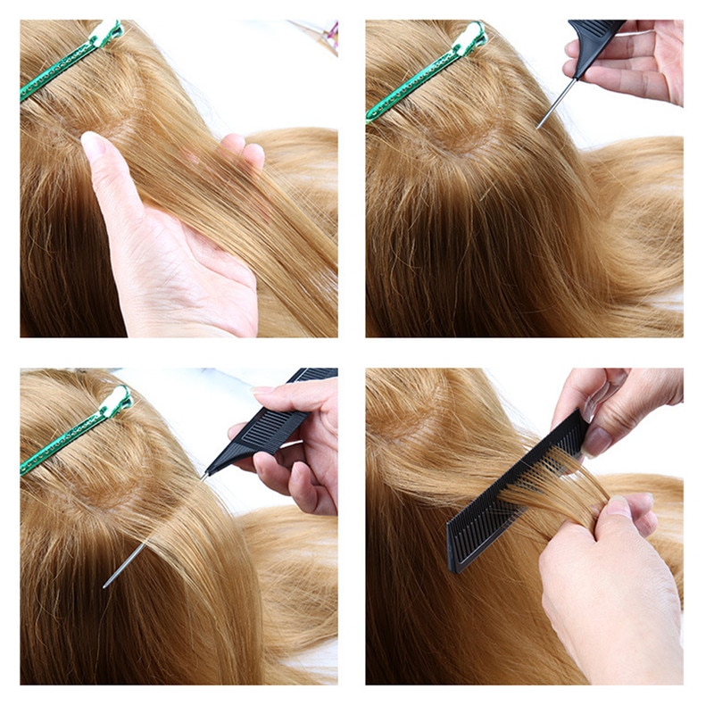 Version af highlight kam hår kamme frisør salon farve kam separat afskilning til hår styling frisør antistatisk