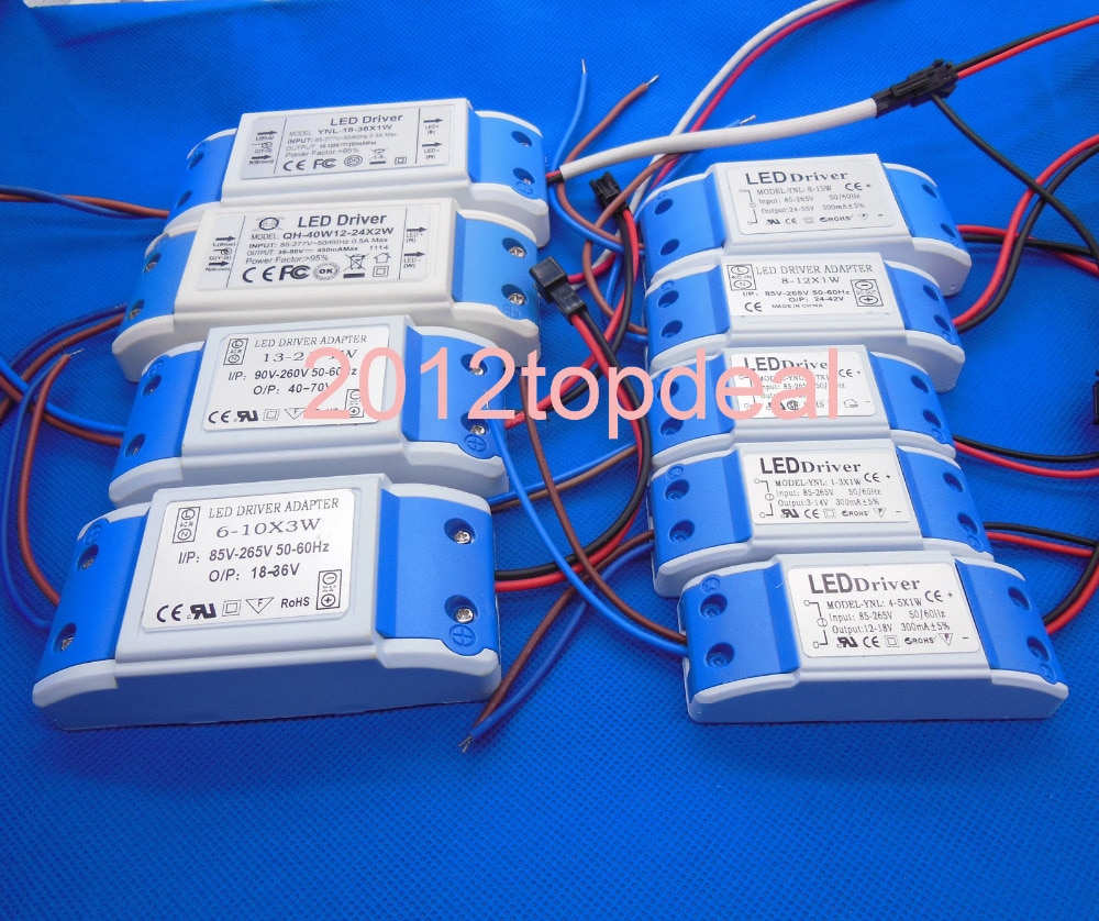 LED Power Driver Supply 300mA 85-265 V Voor 1-3x1w 4-5x1w 4-7x1w 8-12x1w 8-15x1w 13-21x1w 18-36x1w 6-10x3w 36 w 48 w High Power LED