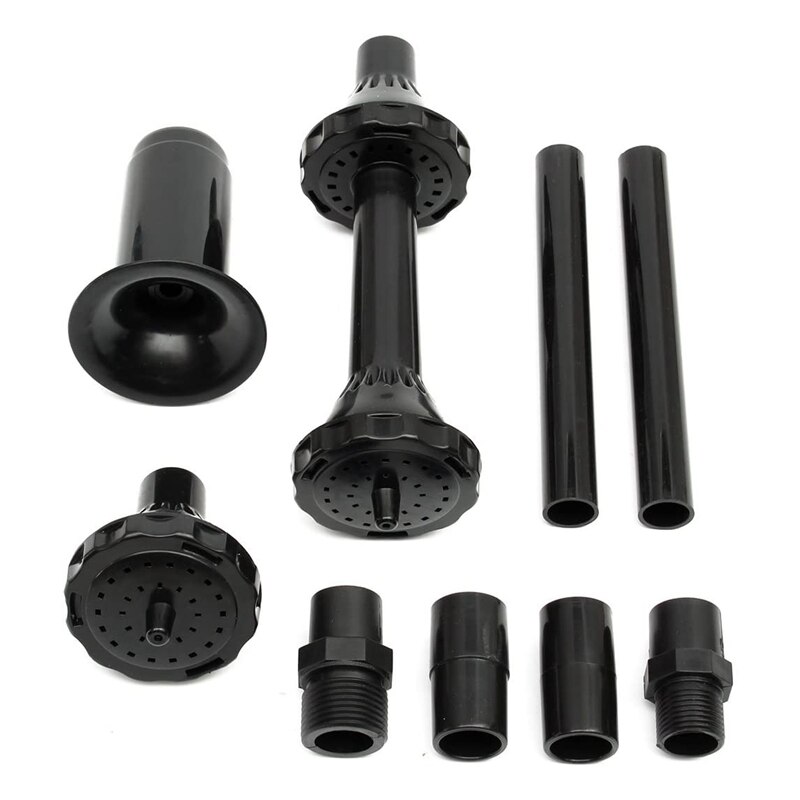 9Pcs Kleine Fontein Nozzle Kit Fontein Nozzle Heads Voor Vijver Fontein Dompelpomp Zwembad: Default Title