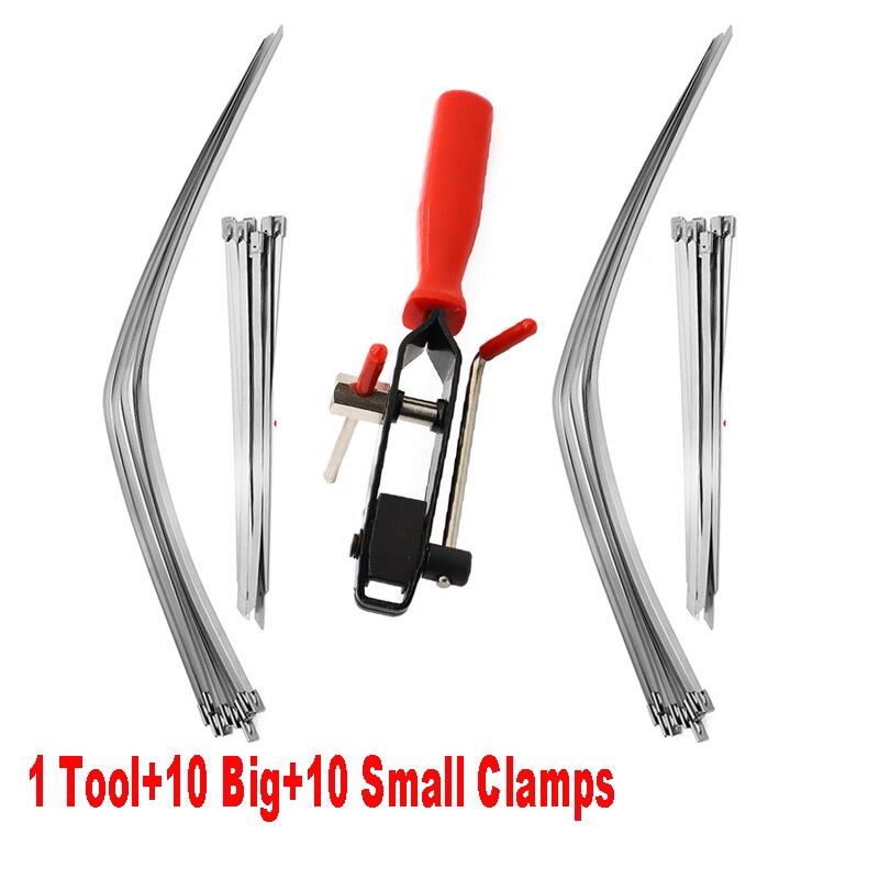 Auto CV Joint Banding Boot Axle Clamp Tool and 20PCS CV Half Shaft Boot Band Buckle Clamps Repair Install Tools for ATV UTV