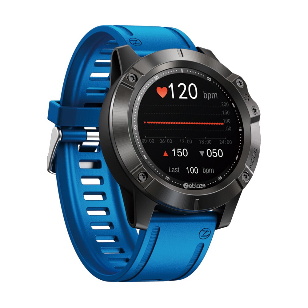 Zeblaze VIBE 6 Smart watch Music Player Receive/Make Call Heart Rate 25 days Battery Life smartwatch sport watch: Blue