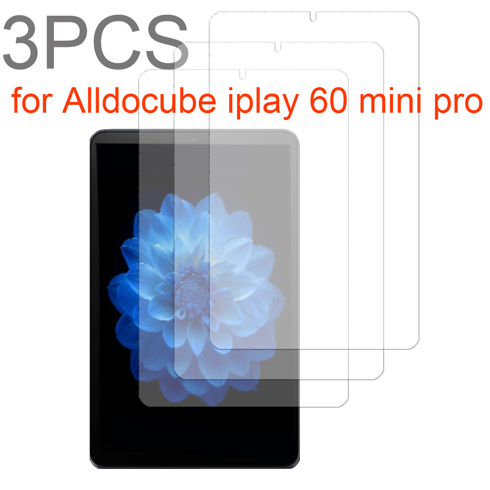 3 pezzi per Alldocube iplay 60 mini pro 8.4 ''protezione dello schermo in vetro temperato pellicola protettiva per tablet HD antigraffio: Default Title