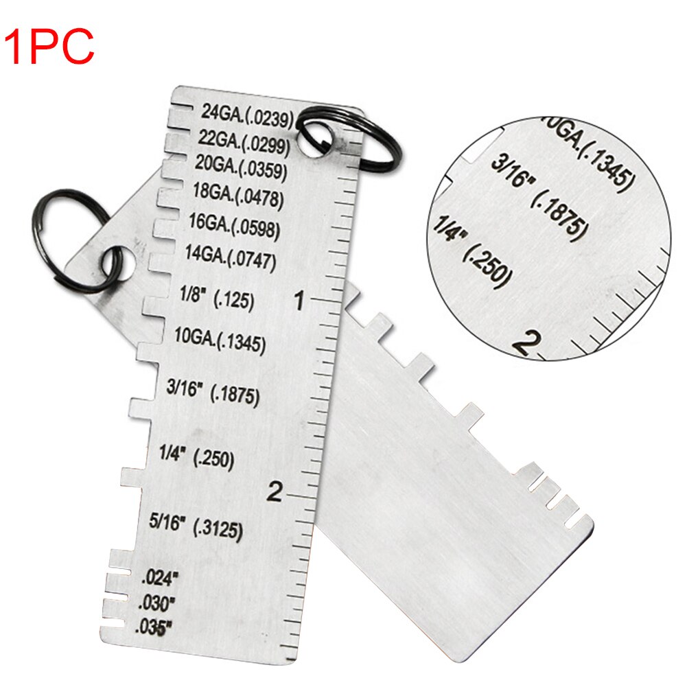 Stainless Steel Sheet Measurement Thickness Measuring Soldering Metal Gage Plate Wire Gauge
