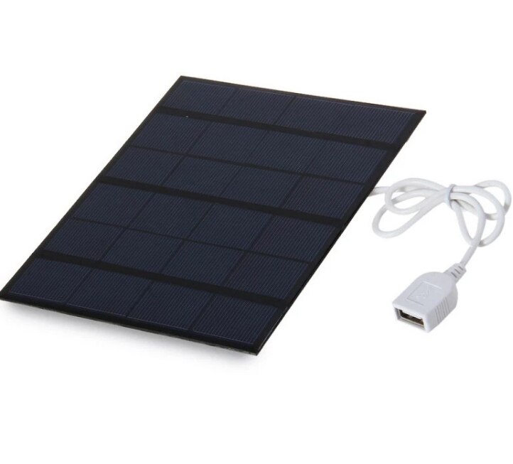 3.5 W Solar Charger Polykristallijne Zonnecel Zonnepaneel USB Solar Mobiele Oplader Voor Power Bank