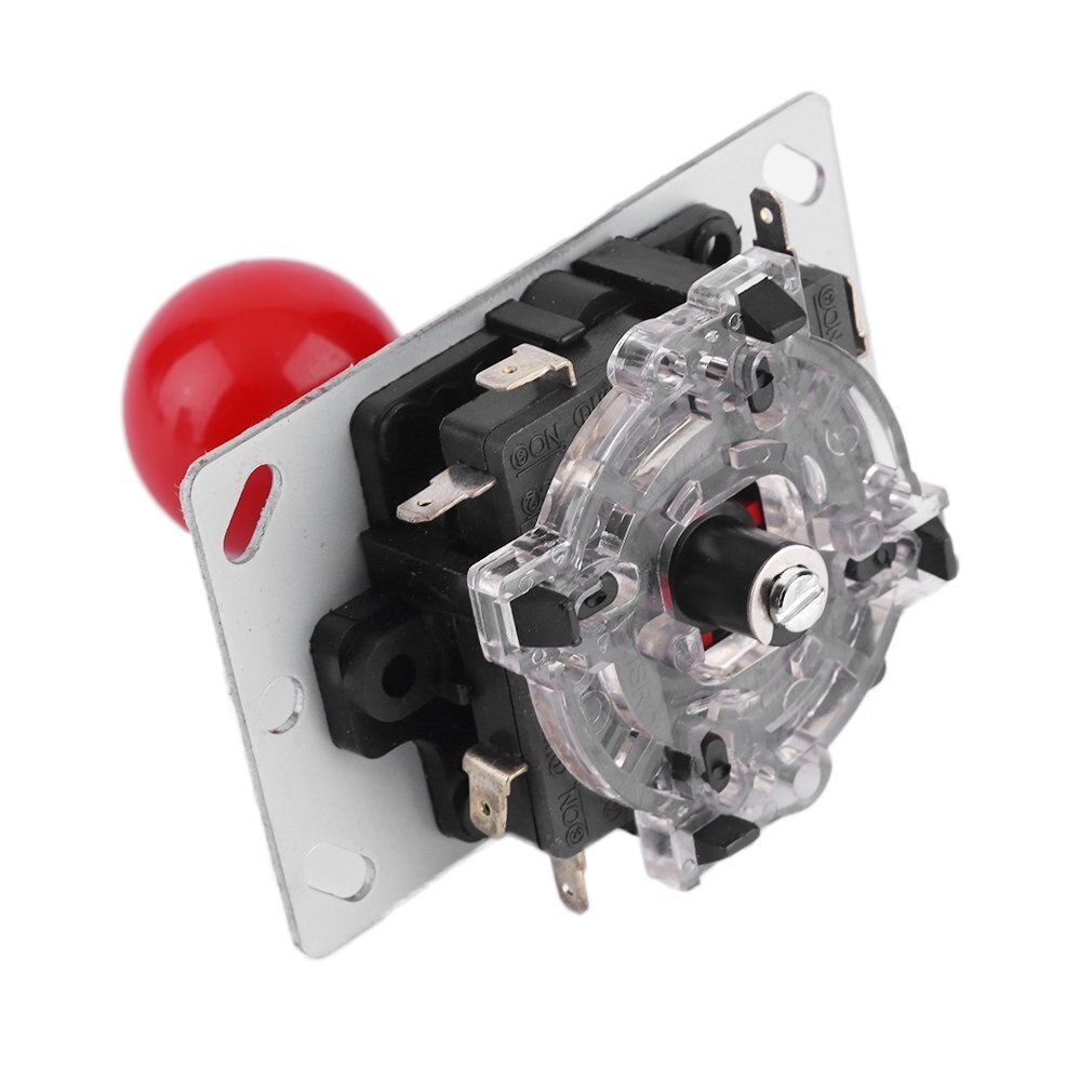 8 -wege-joystick, arcade-joystick, diy-joystick, kampfstick-teile für videospiele, sehr robuste konstruktion, rot