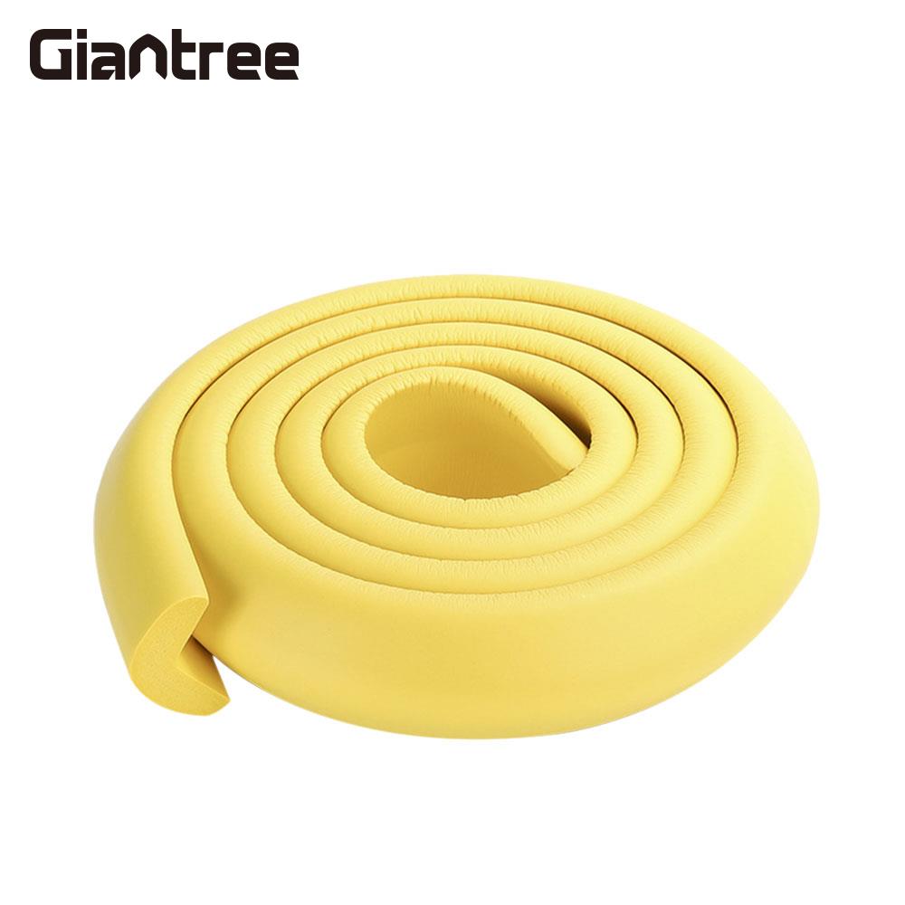 Foam Bumper Natuurlijke Bumper Strip Baby Protector Corner Edge Kussens Home Kinderen Bescherming Collision Kussen Strip: yellow